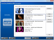 Free Easy WebM to MP4 Converter screenshot